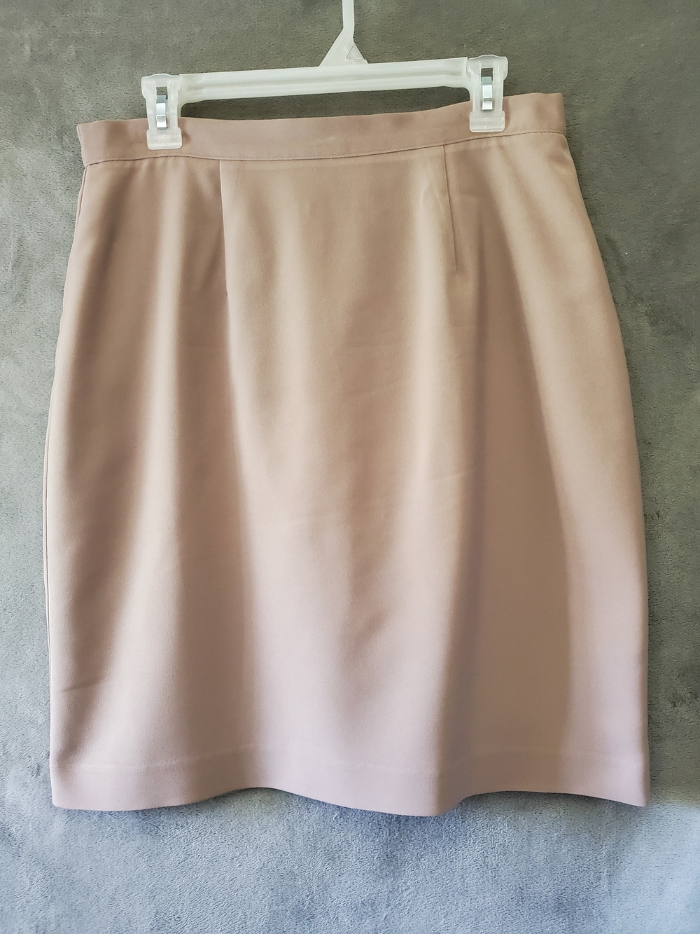 Karen Scott Taupe Pencil Skirt